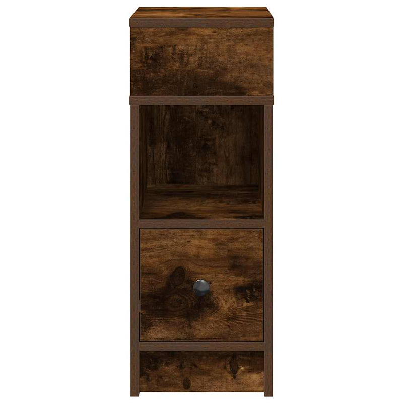 vidaXL füstös tölgy színű éjjeliszekrény fiókkal 25 x 31 x 66 cm