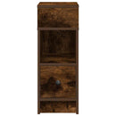 vidaXL 2 db füstös tölgy színű éjjeliszekrény fiókkal 25x31x66 cm