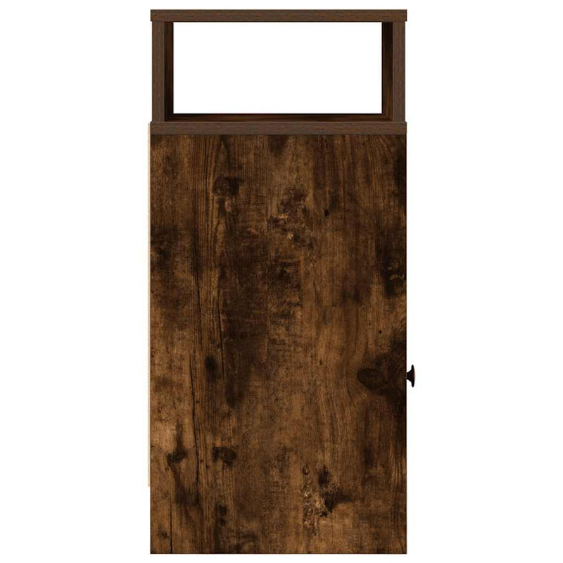 vidaXL 2 db füstös tölgy színű éjjeliszekrény fiókkal 25x31x66 cm