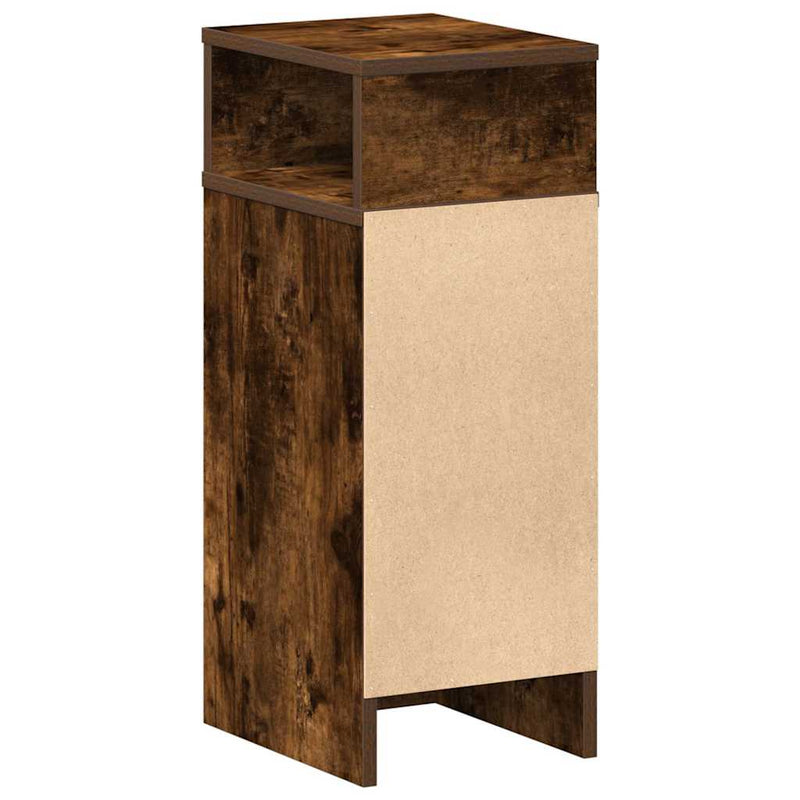 vidaXL 2 db füstös tölgy színű éjjeliszekrény fiókkal 25x31x66 cm