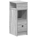 vidaXL 2 db szürke sonoma színű éjjeliszekrény fiókkal 25x31x66 cm