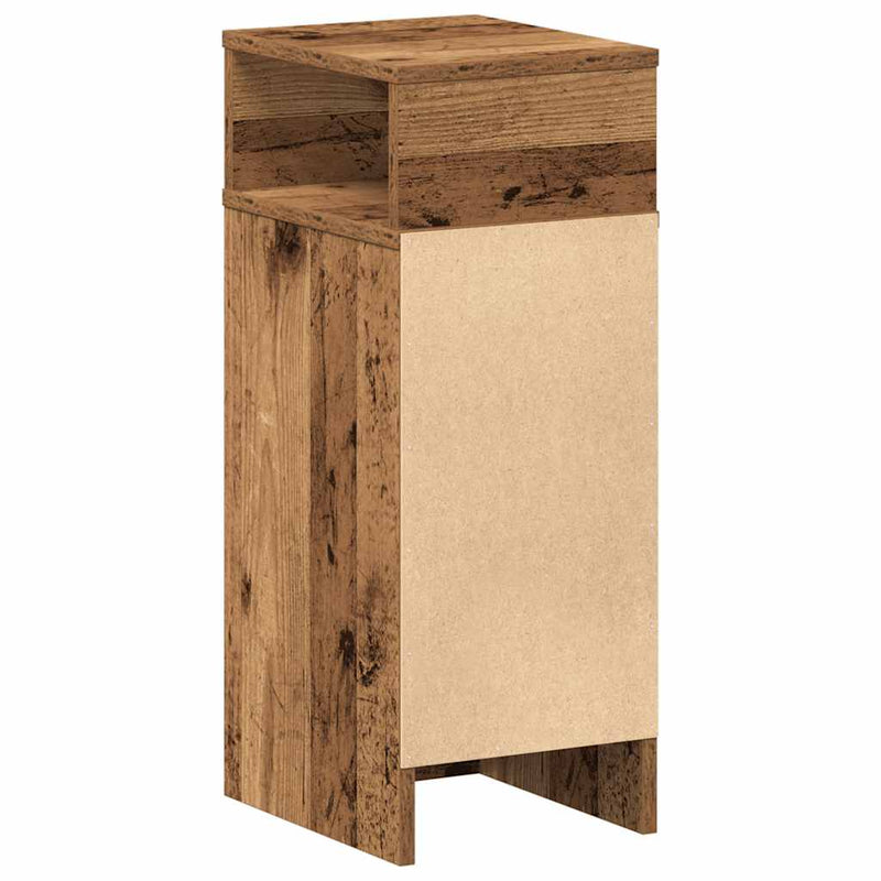 vidaXL 2 db antik fa színű éjjeliszekrény fiókkal 25x31x66 cm