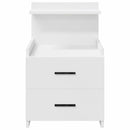 vidaXL fehér éjjeliszekrény 2 fiókkal 40x36,5x62 cm