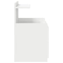 vidaXL 2 db-os éjjeliszekrény 2 fiókkal, fehér, 40 x 36,5 x 62 cm