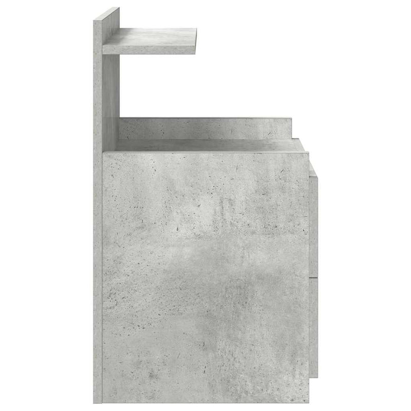 vidaXL 2 fiókos éjjeliszekrény betonszürke 40 x 36,5 x 62 cm