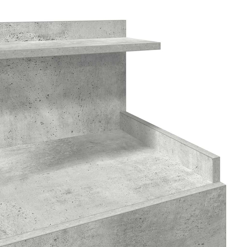 vidaXL 2 fiókos éjjeliszekrény betonszürke 40 x 36,5 x 62 cm