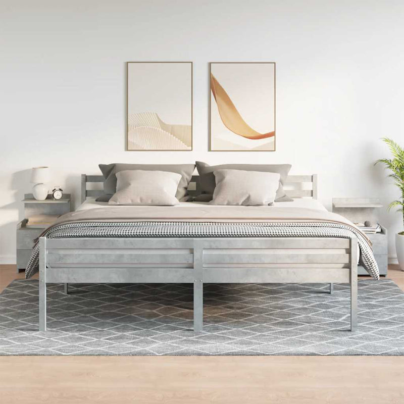 vidaXL 2 db-os éjjeliszekrény 2 fiókkal, betonszürke, 40 x 36,5 x 62 cm