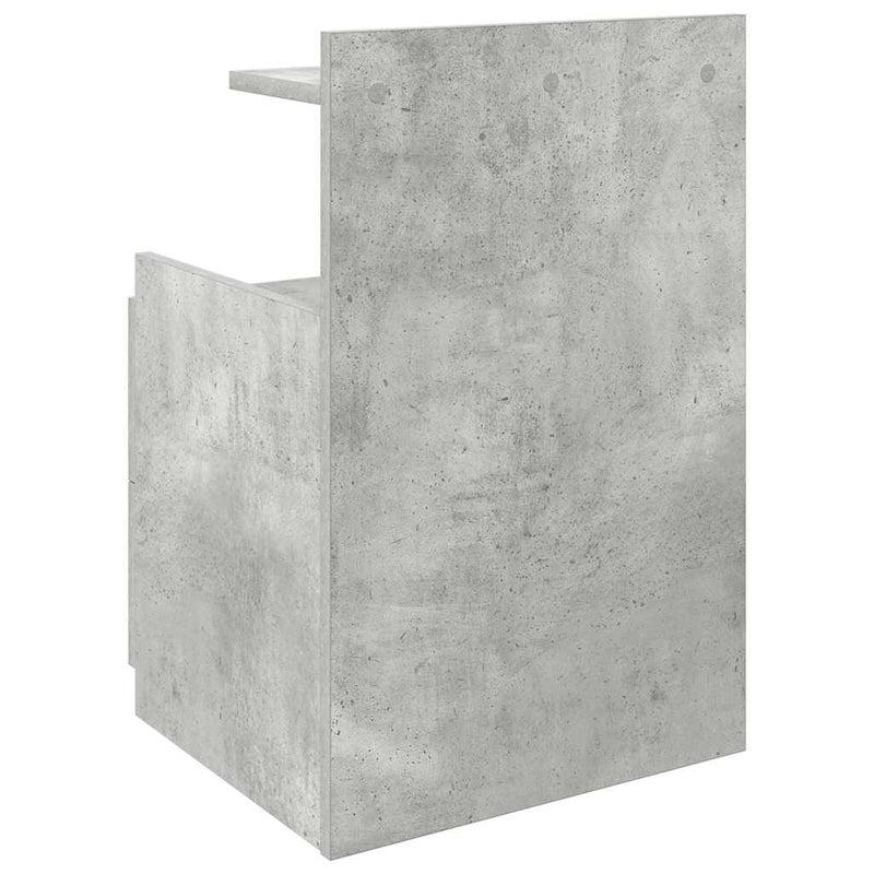 vidaXL 2 db-os éjjeliszekrény 2 fiókkal, betonszürke, 40 x 36,5 x 62 cm