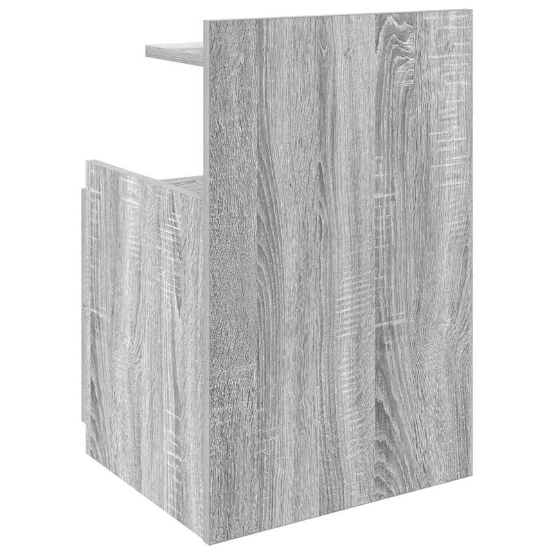 vidaXL 2 db-os szürke Sonoma színű éjjeliszekrény 2 fiókkal 40 x 36,5 x 62 cm
