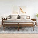 vidaXL 2 db-os éjjeliszekrény 2 fiókkal, barna tölgyfa 40 x 36,5 x 62 cm