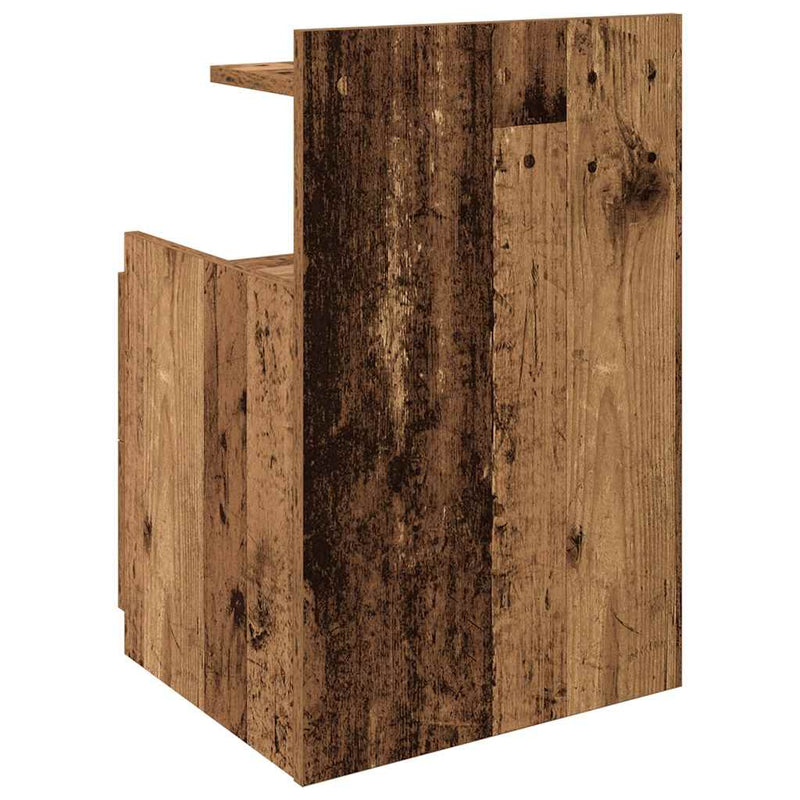 vidaXL 2 db-os 2 fiókos éjjeliszekrény régi fából 40 x 36,5 x 62 cm