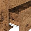 vidaXL 2 db-os 2 fiókos éjjeliszekrény régi fából 40 x 36,5 x 62 cm