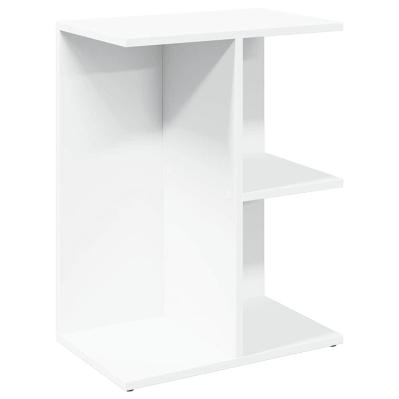 vidaXL fehér szerelt fa ágy melletti asztal 46,5x29x61 cm