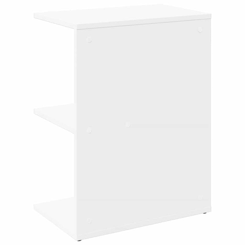 vidaXL fehér szerelt fa ágy melletti asztal 46,5x29x61 cm