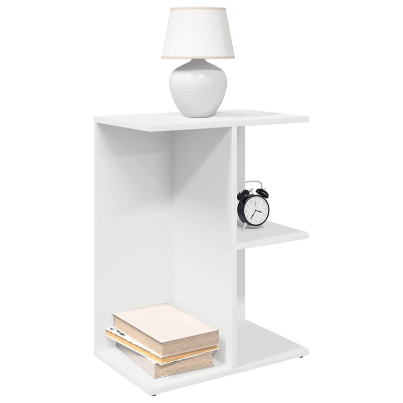vidaXL éjjeliszekrények 2 db fehér 46,5x29x61 cm gépelt fa
