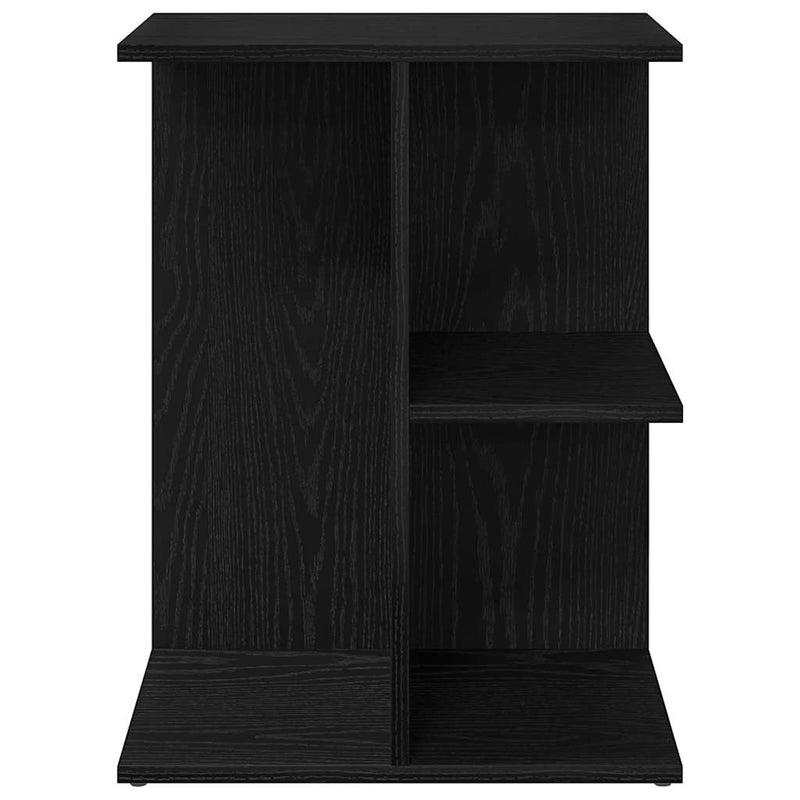 vidaXL éjjeliszekrény fekete tölgy 46,5x29x61 cm gépelt fa