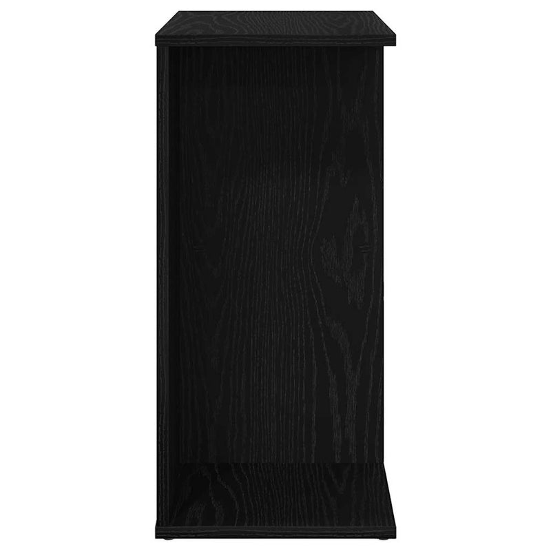 vidaXL éjjeliszekrény fekete tölgy 46,5x29x61 cm gépelt fa