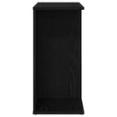 vidaXL éjjeliszekrények 2 db fekete tölgy 46,5x29x61 cm gépelt fa