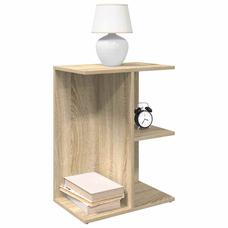 vidaXL sonoma tölgy színű szerelt fa éjjeliszekrény 46,5x29x61 cm