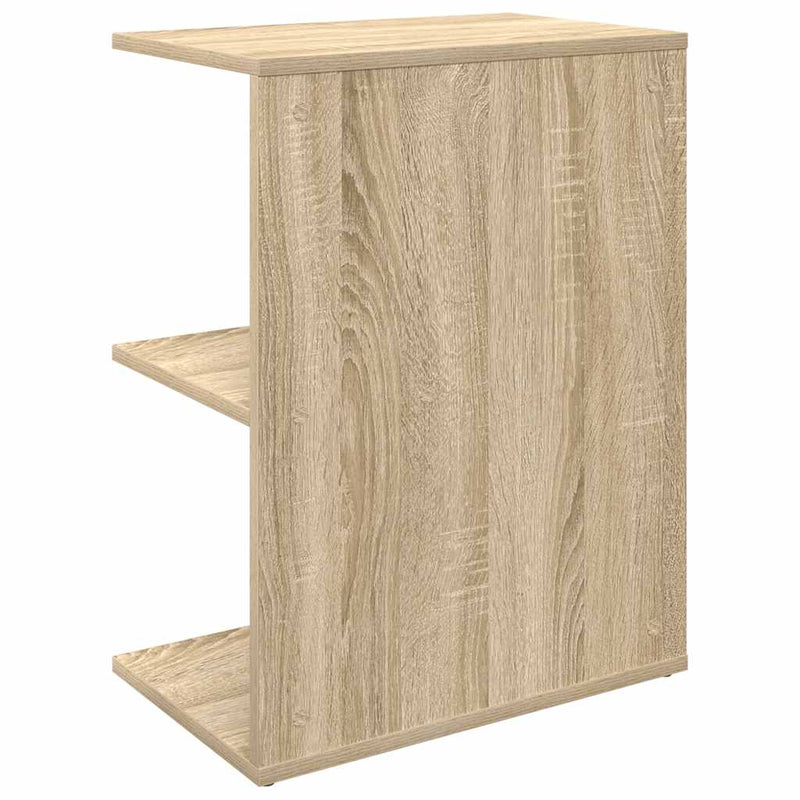 vidaXL 2 db sonoma tölgy színű szerelt fa éjjeliszekrény 46,5x29x61 cm