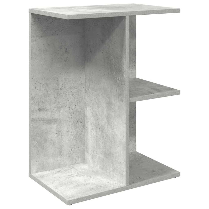 vidaXL éjjeliszekrények 2 db beton szürke gépi forgácsolt fa