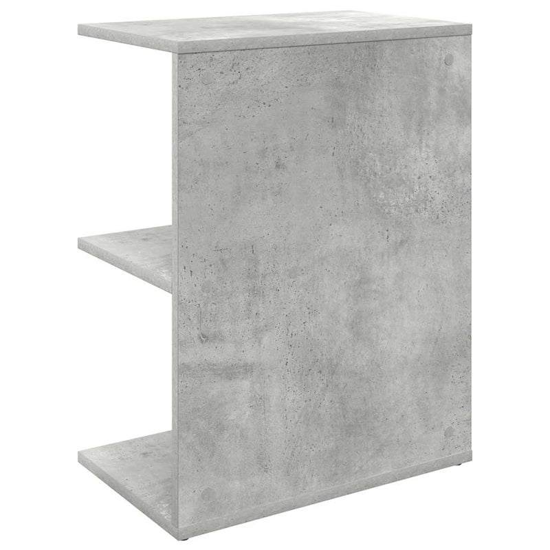 vidaXL éjjeliszekrények 2 db beton szürke gépi forgácsolt fa