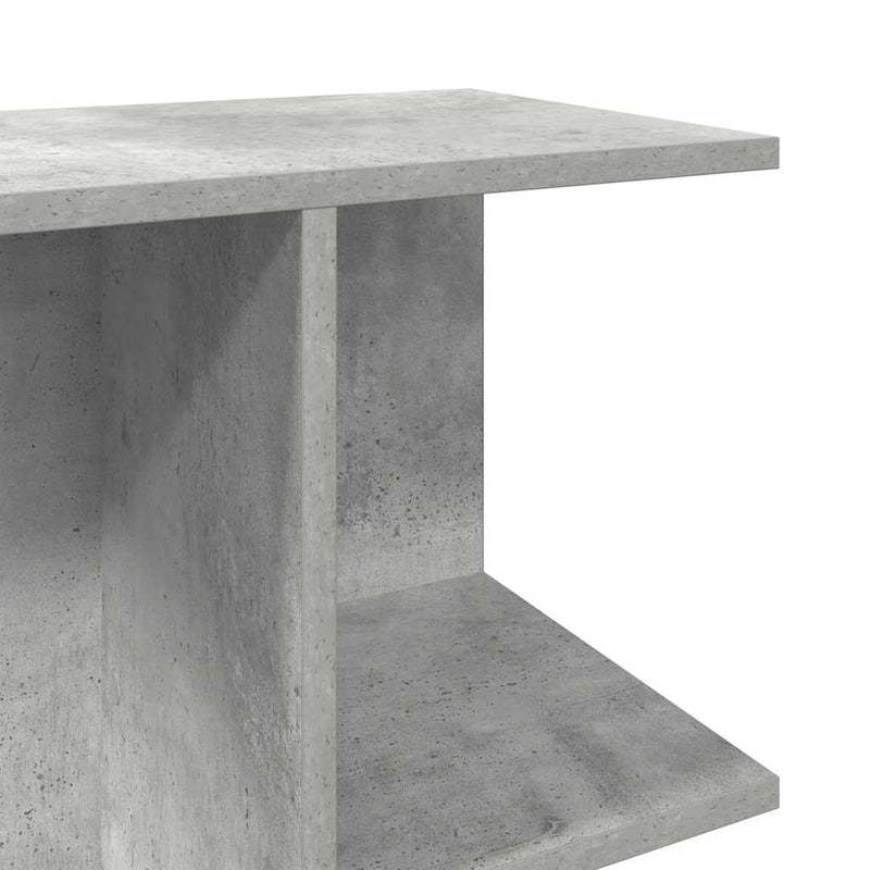 vidaXL éjjeliszekrények 2 db beton szürke gépi forgácsolt fa