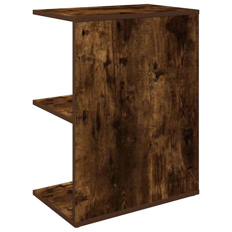 vidaXL füstös tölgy színű szerelt fa éjjeliszekrény 46,5x29x61 cm