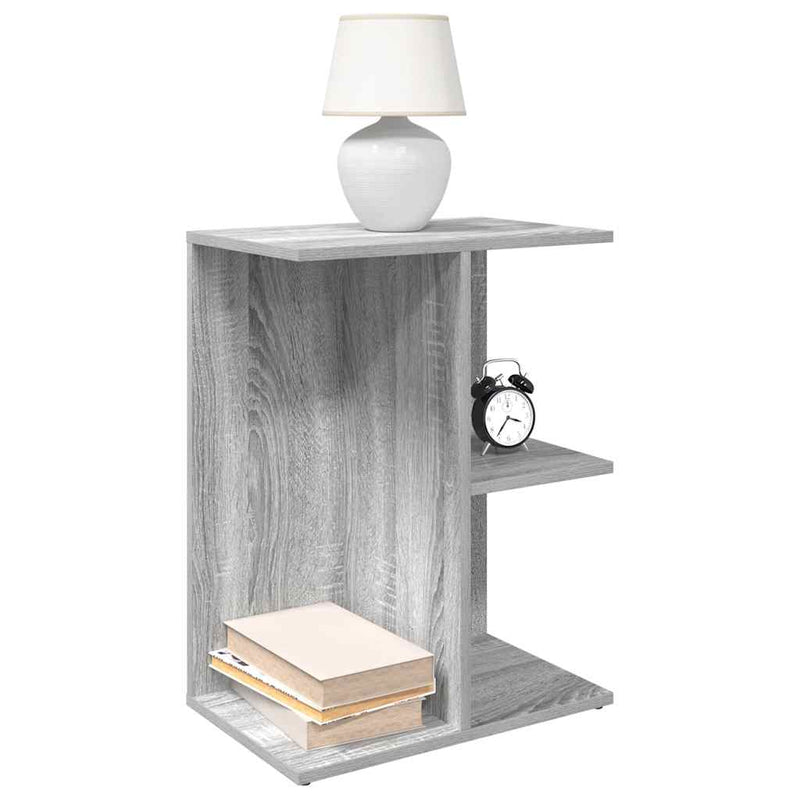 vidaXL éjjeliszekrények 2db szürke sonoma 46,5x29x61cm szerkesztett fa