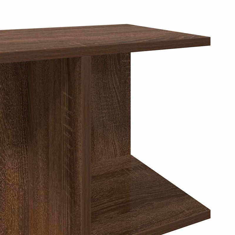 vidaXL éjjeliszekrény barna tölgyfa 46,5x29x61 cm gépi forgácsolt fa