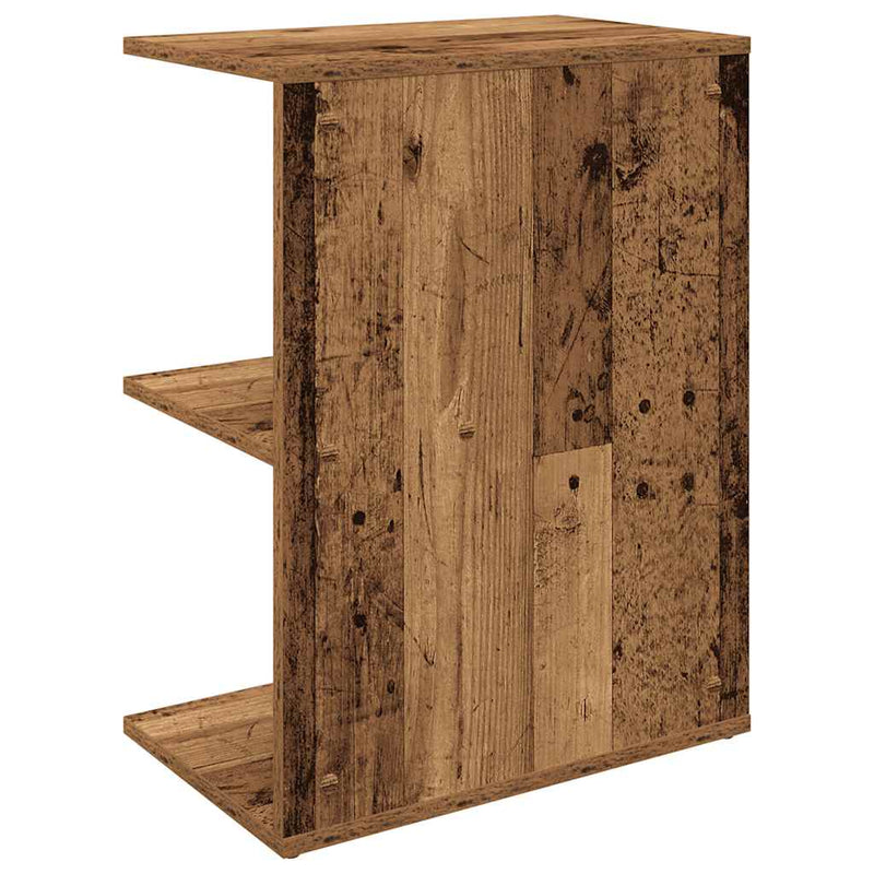 vidaXL éjjeliszekrények 2 db régi fa 46,5x29x61 cm gépelt fa