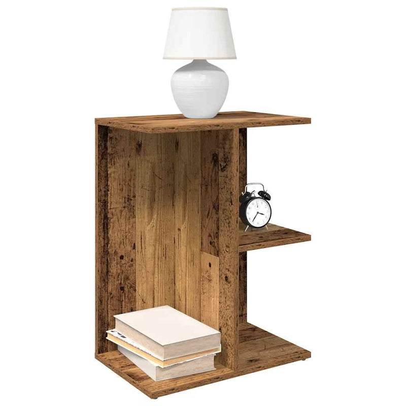 vidaXL éjjeliszekrények 2 db régi fa 46,5x29x61 cm gépelt fa