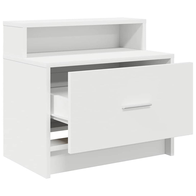 vidaXL éjjeliszekrények fiókos 2 db fehér 51 x 31 x 47 cm
