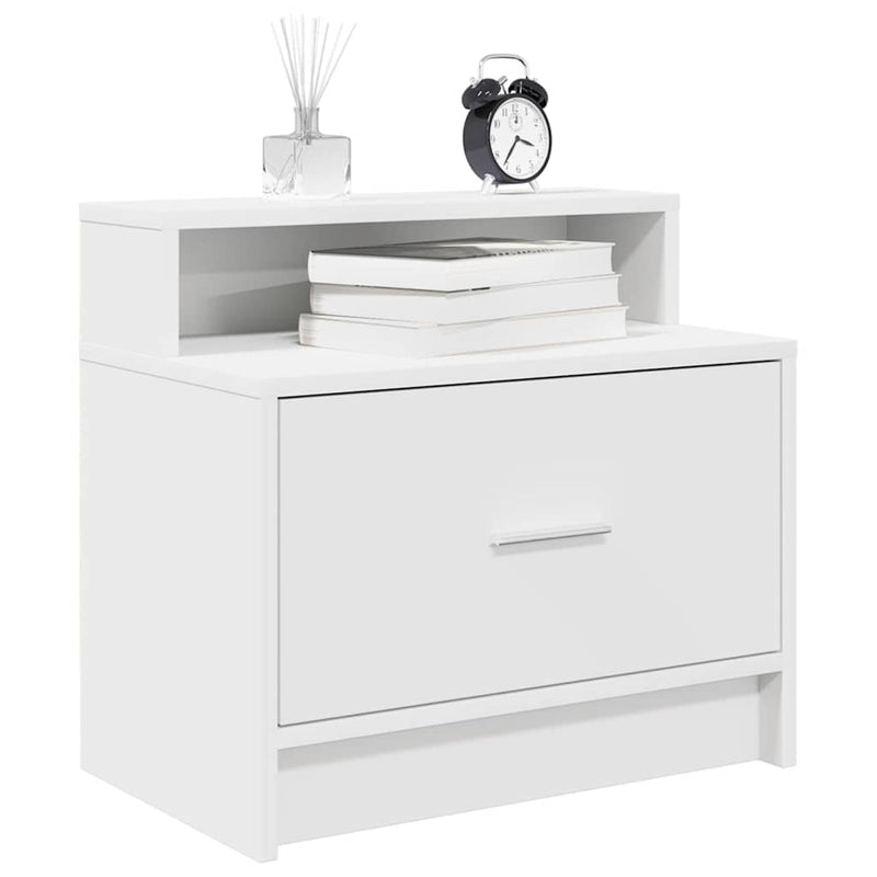 vidaXL éjjeliszekrények fiókos 2 db fehér 51 x 31 x 47 cm