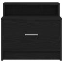 vidaXL éjjeliszekrény fiókkal fekete tölgy 51 x 31 x 47 cm