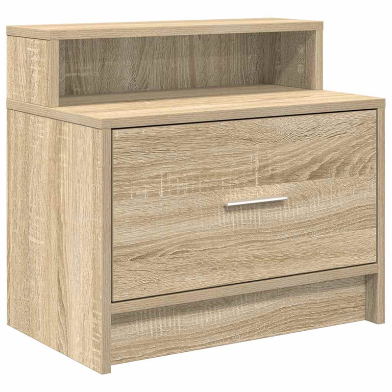 vidaXL éjjeliszekrények fiókkal 2 db sonoma tölgy 51 x 31 x 47 cm