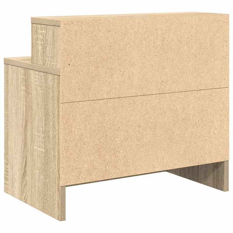 vidaXL éjjeliszekrények fiókkal 2 db sonoma tölgy 51 x 31 x 47 cm