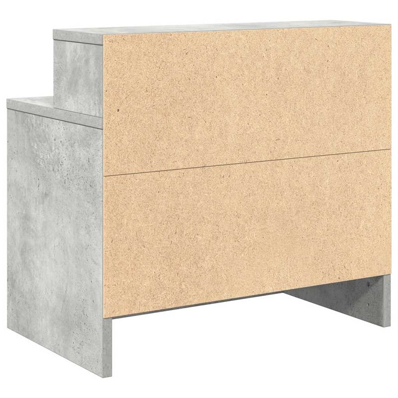 vidaXL betonszürke éjjeliszekrény fiókkal 51 x 31 x 47 cm