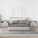 vidaXL 2 db betonszürke éjjeliszekrény fiókkal 51 x 31 x 47 cm