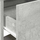 vidaXL 2 db betonszürke éjjeliszekrény fiókkal 51 x 31 x 47 cm