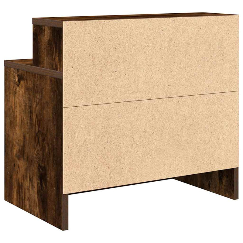 vidaXL éjjeliszekrények fiókos 2 db füstölt tölgy 51 x 31 x 47 cm
