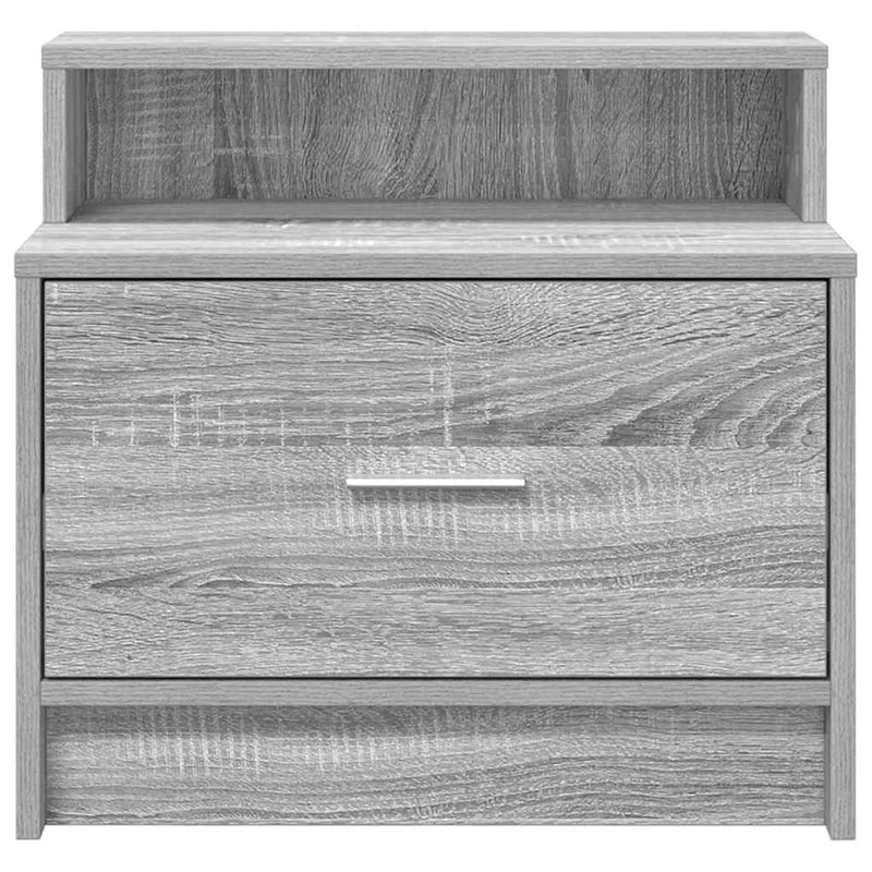 vidaXL éjjeliszekrények fiókos 2 db szürke sonoma 51 x 31 x 47 cm
