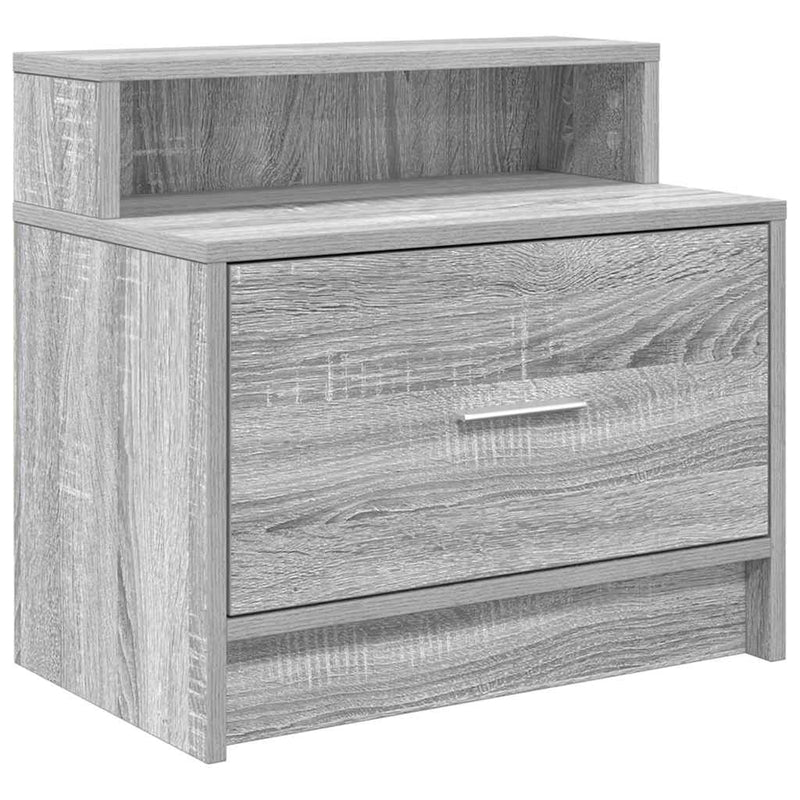 vidaXL éjjeliszekrények fiókos 2 db szürke sonoma 51 x 31 x 47 cm