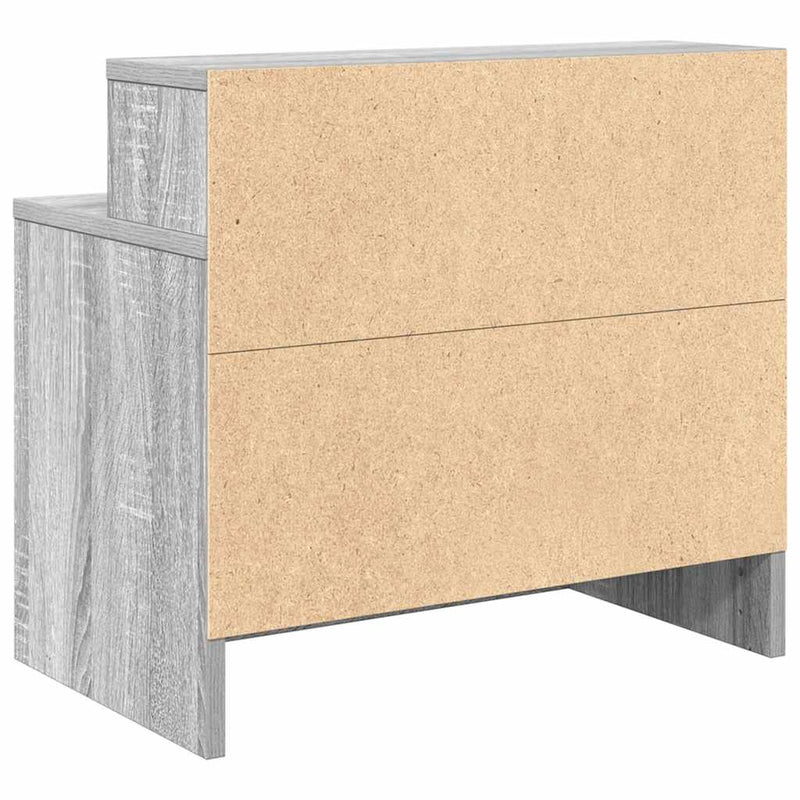 vidaXL éjjeliszekrények fiókos 2 db szürke sonoma 51 x 31 x 47 cm