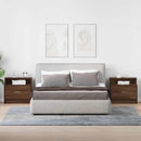 vidaXL éjjeliszekrények fiókos 2 db barna tölgy 51 x 31 x 47 cm