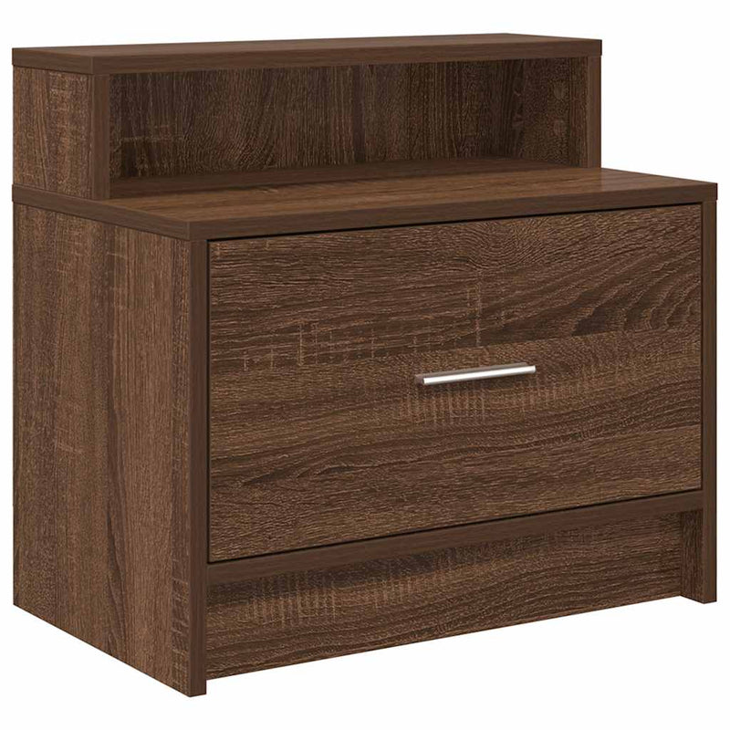 vidaXL éjjeliszekrények fiókos 2 db barna tölgy 51 x 31 x 47 cm