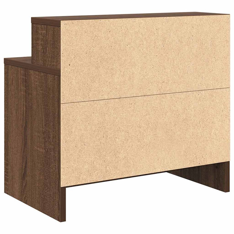vidaXL éjjeliszekrények fiókos 2 db barna tölgy 51 x 31 x 47 cm