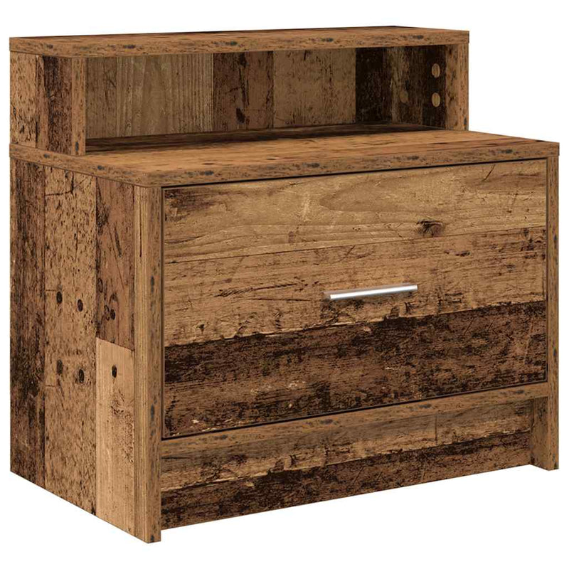 vidaXL antik fa színű éjjeliszekrény fiókkal 51 x 31 x 47 cm
