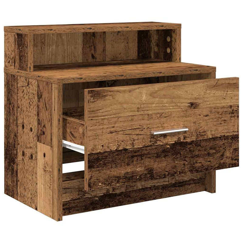 vidaXL antik fa színű éjjeliszekrény fiókkal 51 x 31 x 47 cm