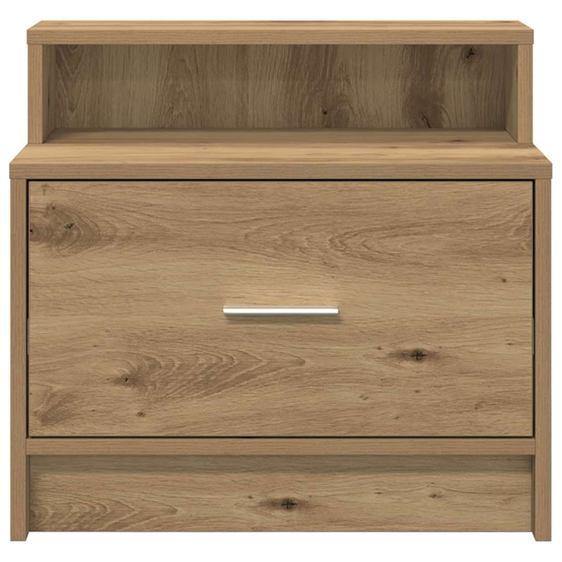vidaXL éjjeliszekrények fiókkal 2 db artisan tölgy 51 x 31 x 47 cm